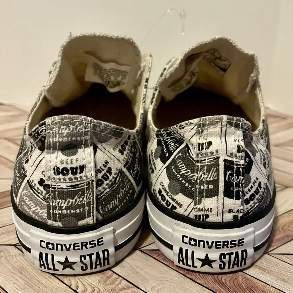 Converse Andy Warhol Sneakers M 4.5 W 6.5 Pop Art Edition Campbell Soup Black - Picture 3 of 9